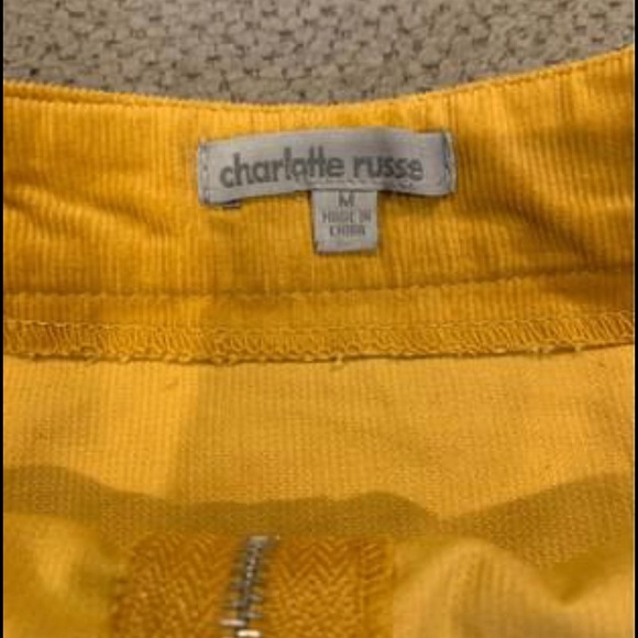 Brand New Size M Yellow Zip Front Skirt - Picture 2 of 2